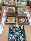 A COLLECTION OF VICTORIAN TILES