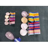 A GROUP OF FOUR MEDALS, FIRST AND SECOND WORLD WAR, INCLUDING AUSTRALIA SERVICE MEDAL, COMPLETE WITH