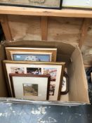 VARIOUS DECORATIVE PICTURES AND PRINTS INCLUDING BERYL COOK, HELEN ALLINGHAM (11)