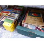 TWO BOXES OF CHILDREN'S BOOKS.