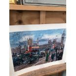 AFTER WALTER GOTSCHKE, PRINTS LONDON 1935 PENCIL SIGNED UNFRAMED AND WIEN 1920 39 x 55 cm