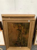 TWO OLEOGRAPHS OF RURAL SCENES 48x70 cm, TOGETHER WITH A QUANTITY OF VINTAGE AND ANTIQUE PRINTS BY
