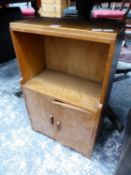 A SMALL OAK BOOKCASE IN THE MANNER OF HEALS