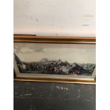 AFTER W P FRITH, THE DERBY DAY 1863, A PHOTOGRAPHIC PRINT. 38 x 83cms.