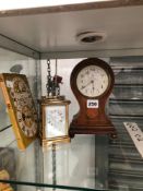 AN EDWARDIAN MAHOGANY BALLOON CLOCK A LONDON CLOCK CO CARRIAGE CLOCK AND R W SYMONDS, A BOOK OF