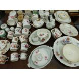 A COLLECTION OF VICTORIAN AND OTHER CABUINET CUPS , HAND PAINTED DINNERWARES ETC