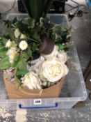 A COLLECTION OF ARTIFICIAL FLOWERS