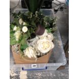 A COLLECTION OF ARTIFICIAL FLOWERS