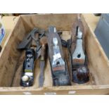 THREE STANLEY PLANES AND OTHER TOOLS