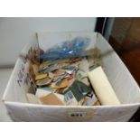 A BOX OF VARIOUS LOOSE STAMPS.