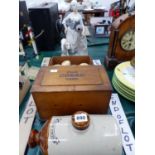 A SPANISH PORCALINE FIGURE, A FOOT WARMER, A KODAK FILM TANK ETC.