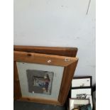 A FRAMED PRINT AFTER R. KILEY TOGETHER WITH A FRAMED SELECTION OF DRIED FRUIT AND VEGETABLES