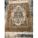TWO ORIENTAL RUGS OF PERSIAN DESIGN LARGEST 180 x 125 cm