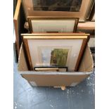 A QUANTITY OF DECORATIVE WATERCOLOURS AND PRINTS (10)