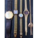 THREE LADIES WRISTWATCHES TO INCLUDE CITIZEN,ROTARY AND SEKONDA, A GENTS LIMIT WRISTWATCH, AND A