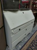 AN ANTIQUE PAINTED BUREAU