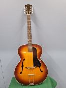 HOFNER CONGRESS ARCHTOP VINTAGE ACOUSTIC GUITAR, LATE 60S/EARLY 70S MODEL, HAND CRAFTED WOODEN