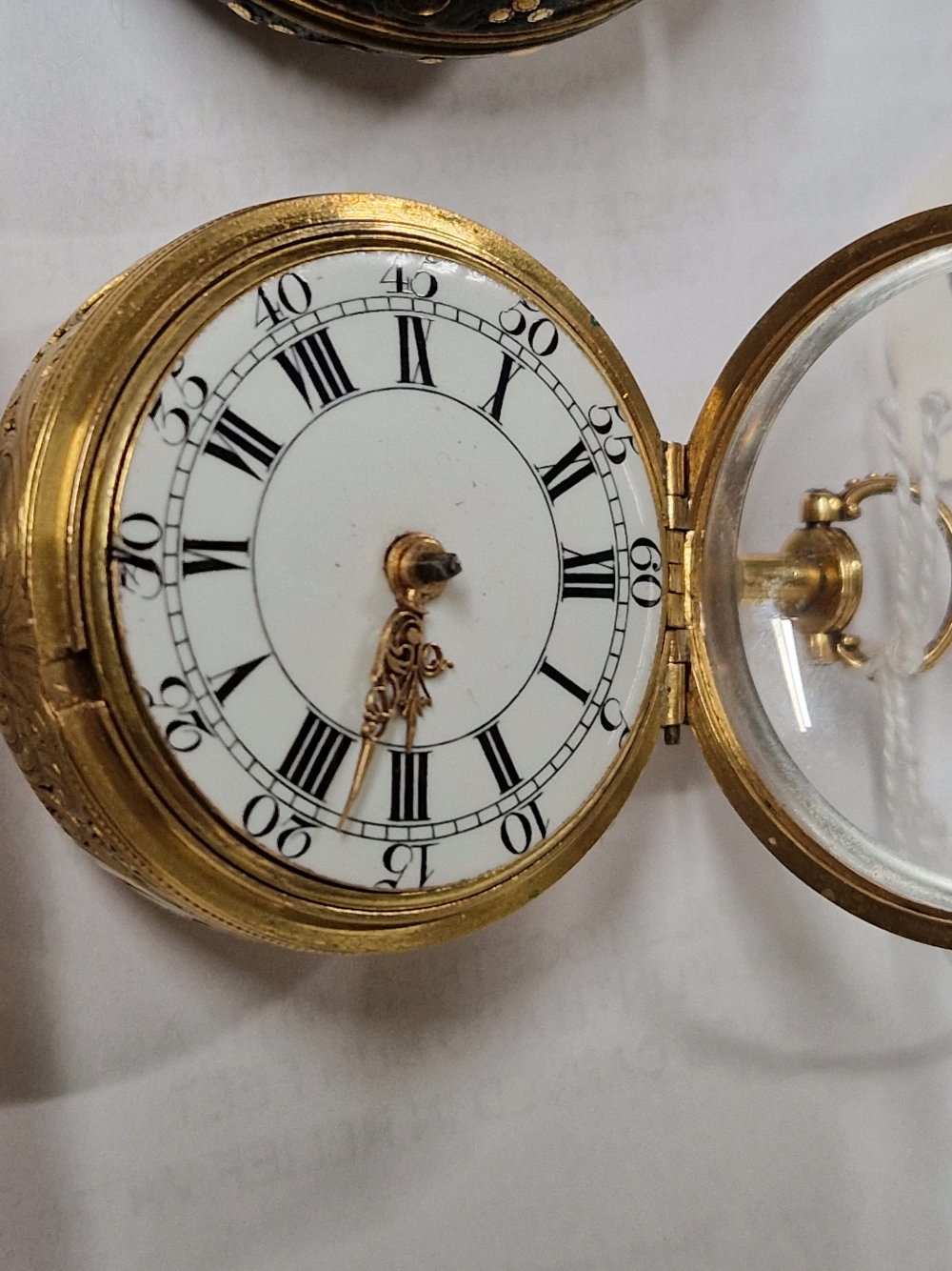 AN ANTIQUE GOLD PAIR CASED POCKET WATCH, SIGNED BONLY LONDON, (SIC) PROBABLY DEVERAUX BOWLEY, - Image 13 of 21
