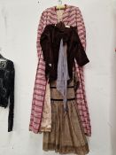 THREE VINTAGE CHILDS DRESSES AND AN EARLY 20th CENTURY HAND MADE DRESS TOGETHER WITH A COJANA,