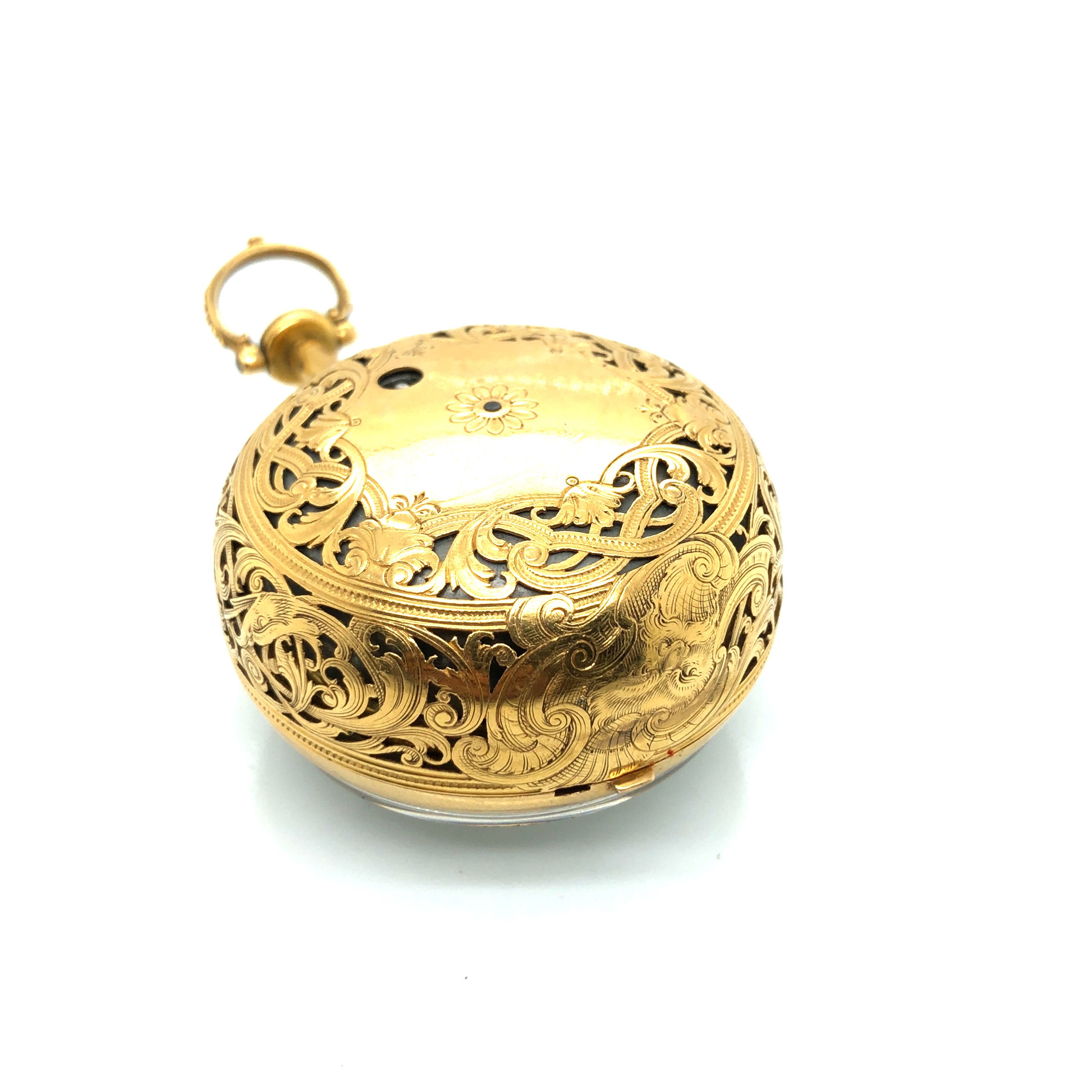 AN ANTIQUE GOLD PAIR CASED POCKET WATCH, SIGNED BONLY LONDON, (SIC) PROBABLY DEVERAUX BOWLEY, - Image 6 of 21