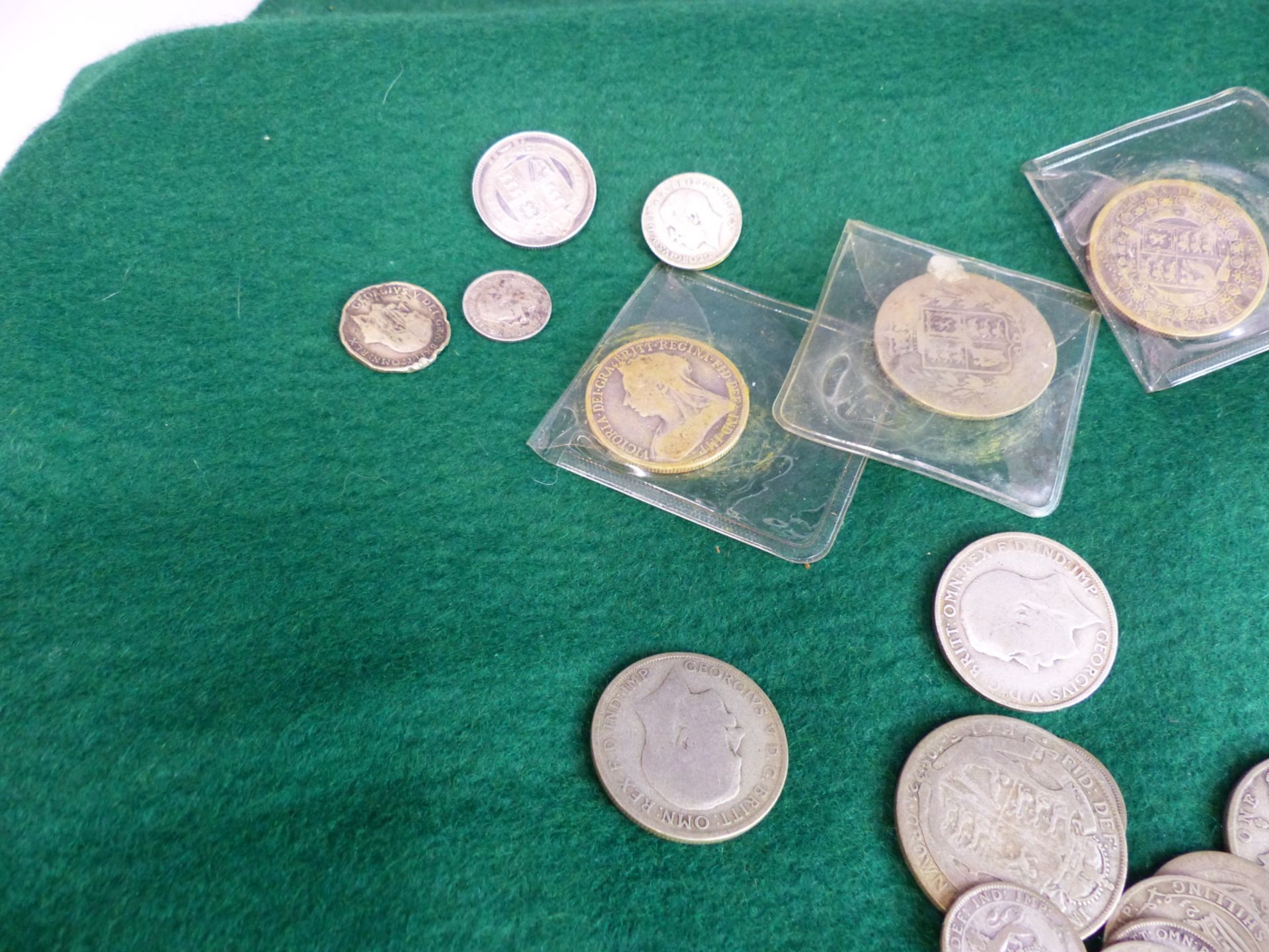 ENGLISH SILVER AND HALF SILVER COINS - Image 4 of 8