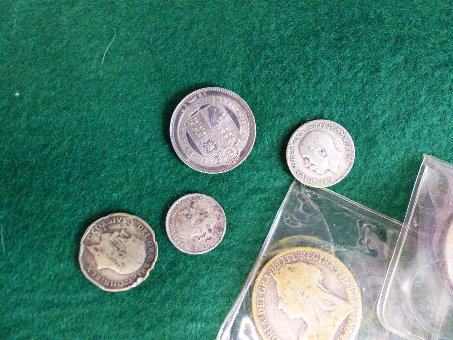 ENGLISH SILVER AND HALF SILVER COINS - Image 5 of 8