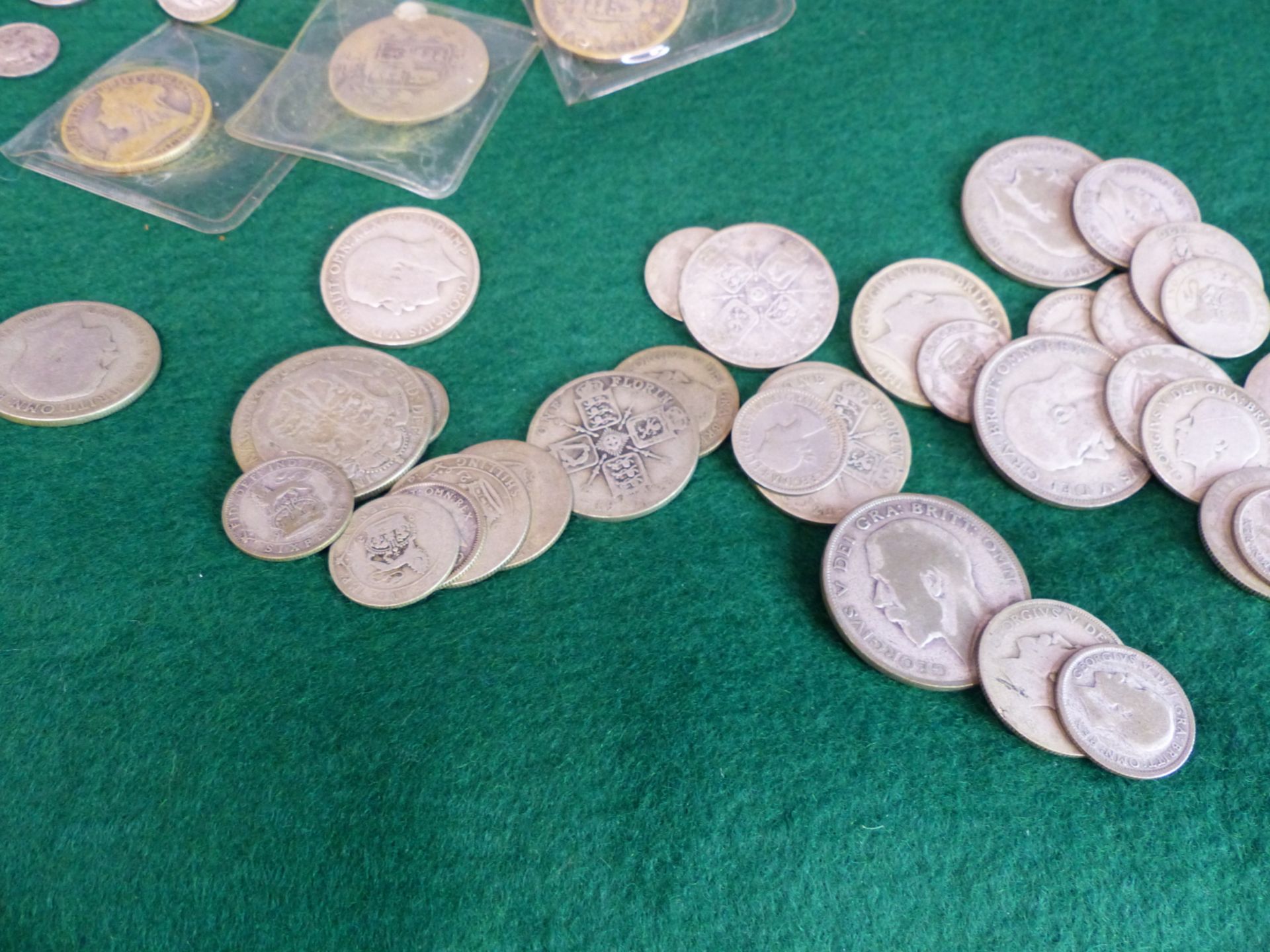 ENGLISH SILVER AND HALF SILVER COINS - Image 3 of 8