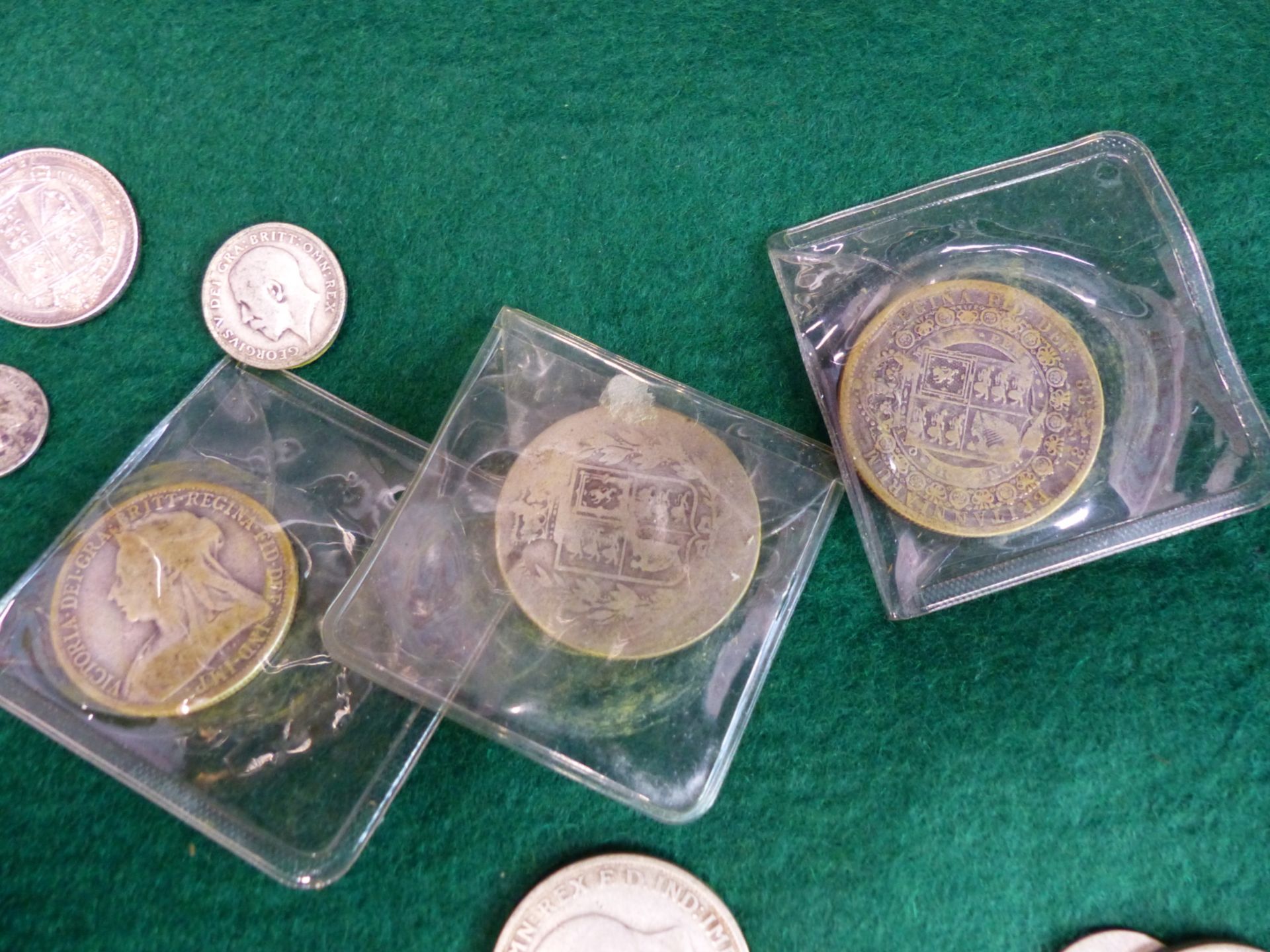 ENGLISH SILVER AND HALF SILVER COINS - Image 7 of 8