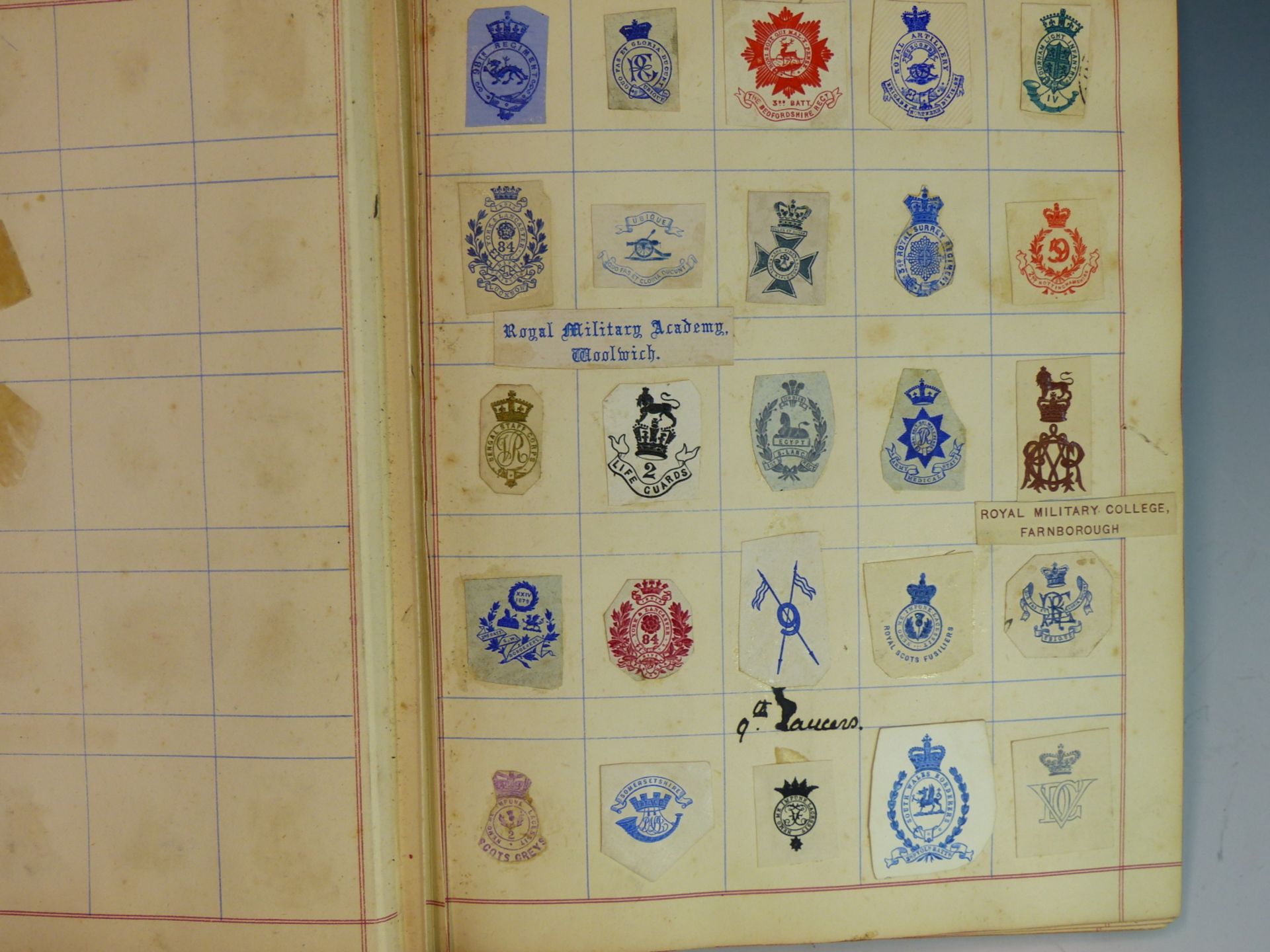 TWO VICTORIAN ALBUMS CONTAINING NUMEROUS CRESTS AND MONOGRAMS FROM LETTER HEADS ETC. - Image 4 of 9