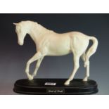 A ROYAL DOULTON SPIRIT OF YOUTH FIGURE OF A HORSE ON PLINTH BASE.