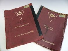 A GROUP OF AEC RELIANCE ENGINE SERVICE MANUALS.