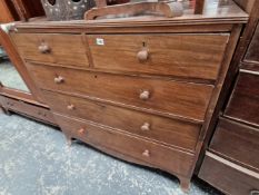 A 19th C. MAHOGANY CHEST OF DRAWERS