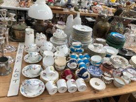 MINTON, CROWN STAFFORDSHIRE AND OTHER TEA AND COFFEE WARES, PIRKENHAMMER, CABBAGE GREEN AND WEDGWOOD