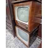 TWO VINTAGE RETRO TV'S