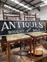 A VINTAGE STYLE ANTIQUES SIGN