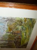 A GROUP OF NINE WATERCOLOURS OF SCENES IN POLAND BY THE SAME HAND INDISTINCTLY SIGNED VARIOUS