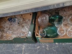 A QUANTITY OF DRINKING GLASSWARES