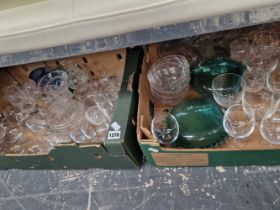 A QUANTITY OF DRINKING GLASSWARES