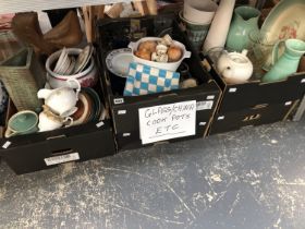 A COLLECTION OF GLASS, CHINA AND USEFUL CROCKERY