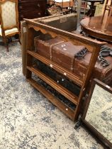 A OAK PLATE RACK