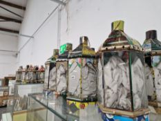 A LARGE COLLECTION OF TIN LANTERNS