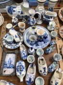A COLLECTION OF DELFT BLUE AND WHITE WARES