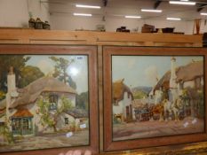 TWO FRAMED PRINTS AFTER HAROLD SEPTIMUS POWER 20thC NEW ZEALAND 40cm X 51cm