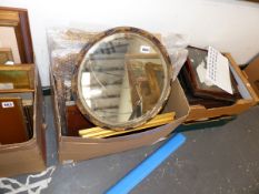 A QUANTITY OF PICTURE FRAMES AND MIRRORS