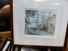 PHILLIP MARTIN 20thC A GROUP OF FOUR SIGNED NUMBERED LIMITED EDITION PRINTS OF SCENES IN GREENWICH