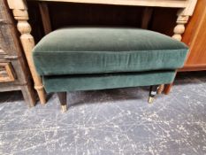 LARGE UPHOLSTERED FOOT STOOL