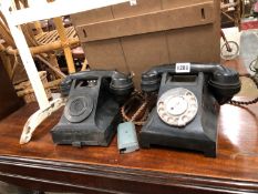 FOUR VINTAGE BAKELITE TELEPHONES