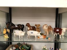 A COLLECTION OF BESWICK AND OTHER FIGURES ETC.