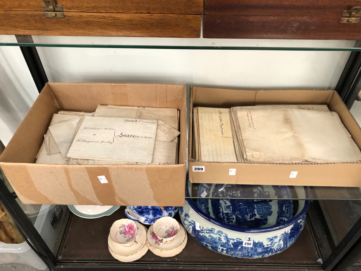 A LARGE COLLECTION OF 18th AND 19th C. LEGAL DOCUMENTS