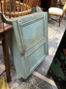 A ANTIQUE PAINTED WALL CABINET
